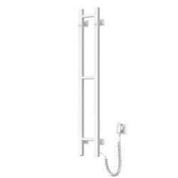 Electric Towel Rail WHITE SILOUETTE QUADRO 160х1000 right