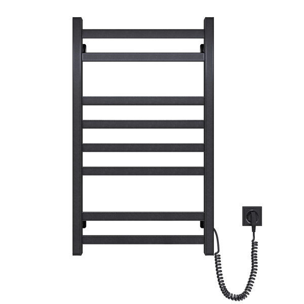 Electric Towel Rail BLACK AVANGARD 480х800 right