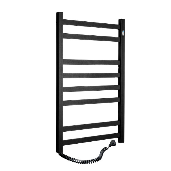 Electric Towel Rail BLACK AVANGARD 480х800 left