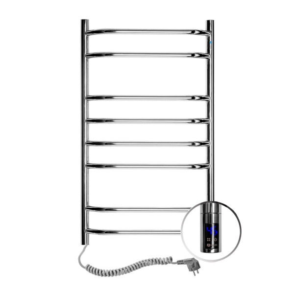 Stainless Steel Electric Towel Rail BLUES Sensor 480х800 left