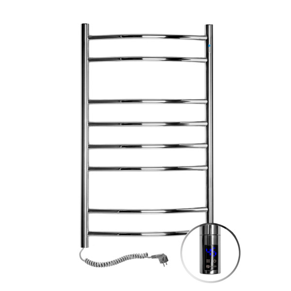 Stainless Steel Electric Towel Rail CAMELLIA Sensor 480х800 left