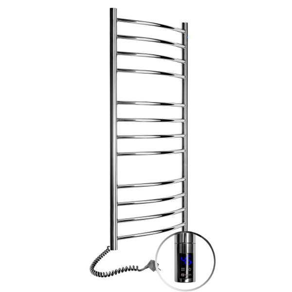 Stainless Steel Electric Towel Rail CAMELLIA Sensor 480х1200 left