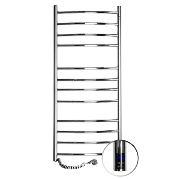 Stainless Steel Electric Towel Rail CAMELLIA Sensor 480х1200 left