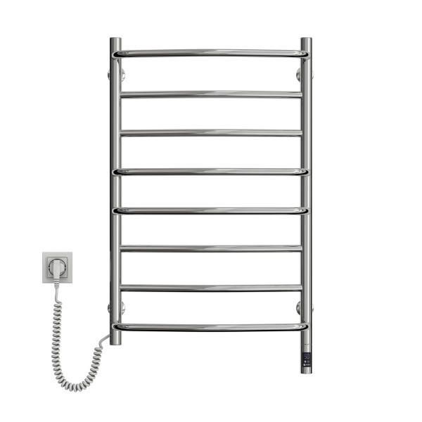 Stainless Steel Electric Towel Rail OMEGA Sensor 530х800 left