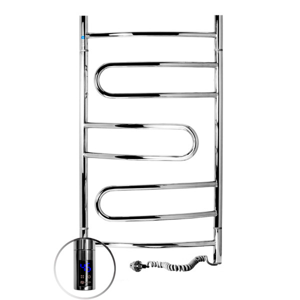 Stainless Steel Electric Towel Rail PIROUETTE Sensor 480х800 right