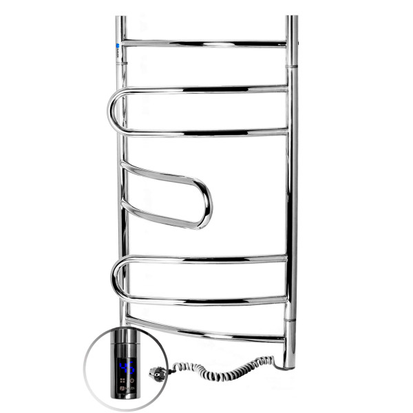 Stainless Steel Electric Towel Rail PIROUETTE Sensor 480х800 right