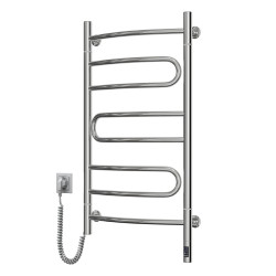 Stainless Steel Electric Towel Rail PIROUETTE Sensor 480х800 left