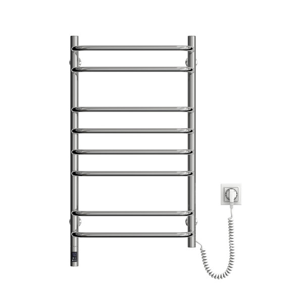 Stainless Steel Electric Towel Rail SYMPHONIA Sensor 480х800 right