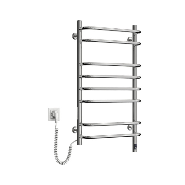 Stainless Steel Electric Towel Rail SYMPHONIA Sensor 480х800 left