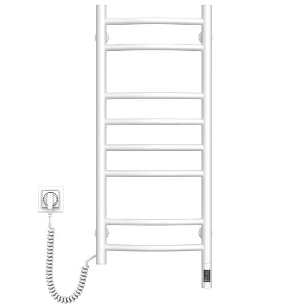 Electric Towel Rail WHITE CAMELLIA Sensor 360х800 left