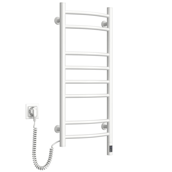 Electric Towel Rail WHITE CAMELLIA Sensor 360х800 left