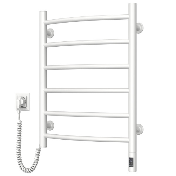 Electric Towel Rail WHITE CAMELLIA Sensor 480х600 left