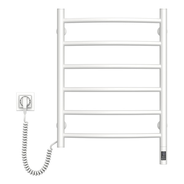 Electric Towel Rail WHITE CAMELLIA Sensor 480х600 left