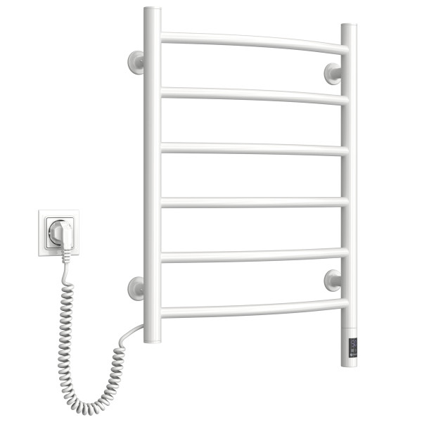 Electric Towel Rail WHITE CAMELLIA Sensor 480х600 left