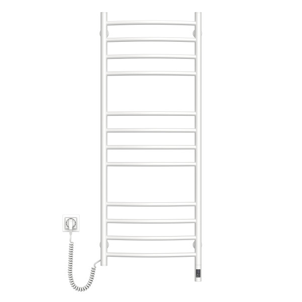 Electric Towel Rail WHITE CAMELLIA Sensor 480х1200 left