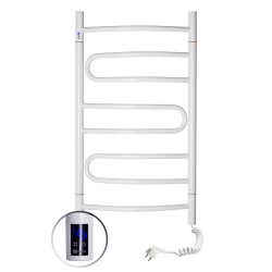 Electric Towel Rail WHITE PIROUETTE Sensor 480х800 right