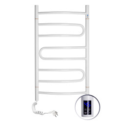 Electric Towel Rail WHITE PIROUETTE Sensor 480х800 left