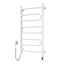 Electric Towel Rail WHITE PIROUETTE Sensor 480х800 left