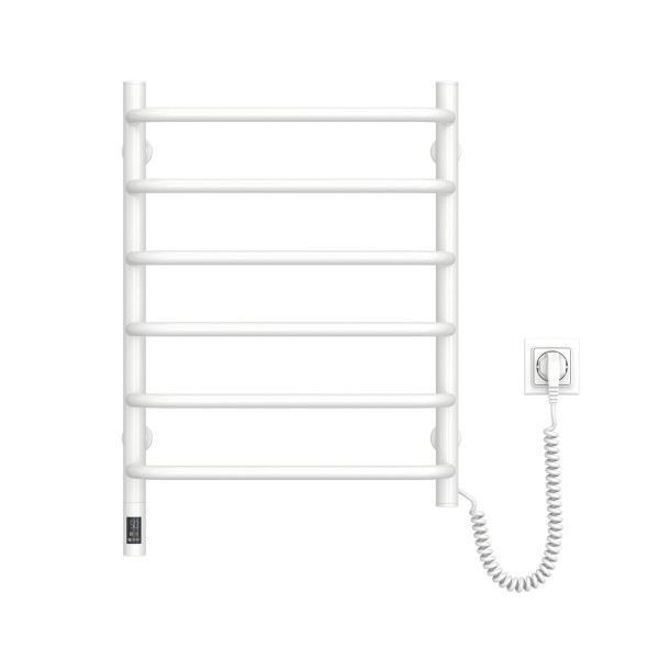 Electric Towel Rail WHITE SYMPHONIA Sensor 480x600 right