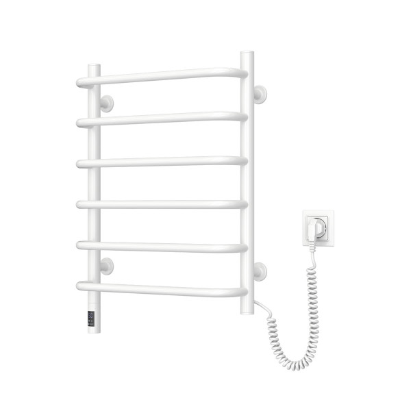 Electric Towel Rail WHITE SYMPHONIA Sensor 480x600 right