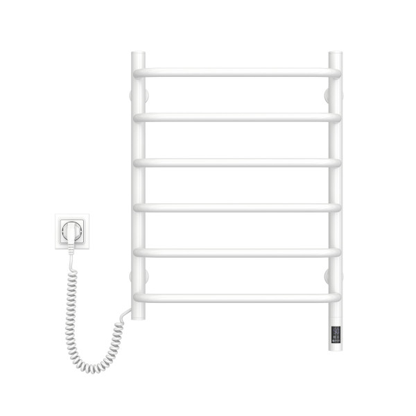 Electric Towel Rail WHITE SYMPHONIA Sensor 480x600 left