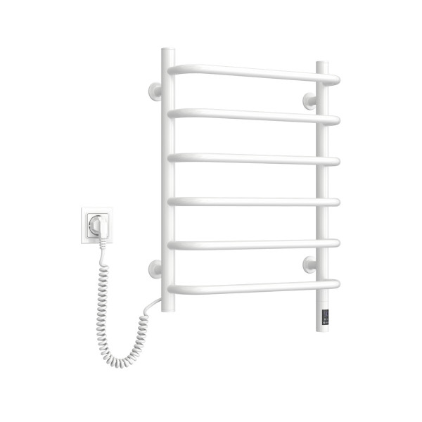 Electric Towel Rail WHITE SYMPHONIA Sensor 480x600 left