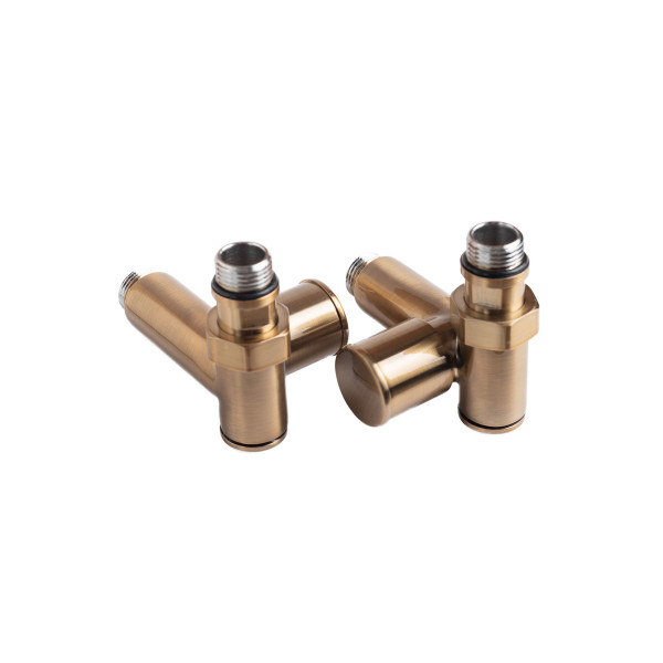 Corner tap under the heater 1/2"х1/2", bronze, 2 pcs.