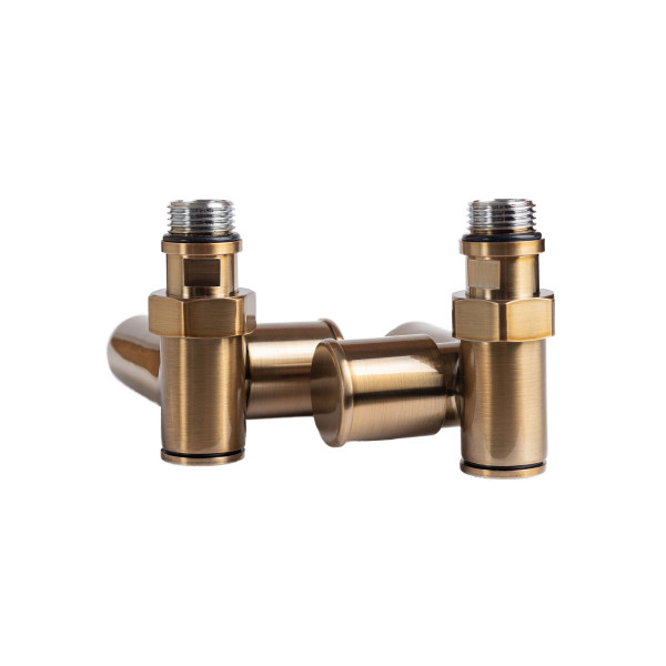 Corner tap under the heater 1/2"х1/2", bronze, 2 pcs.