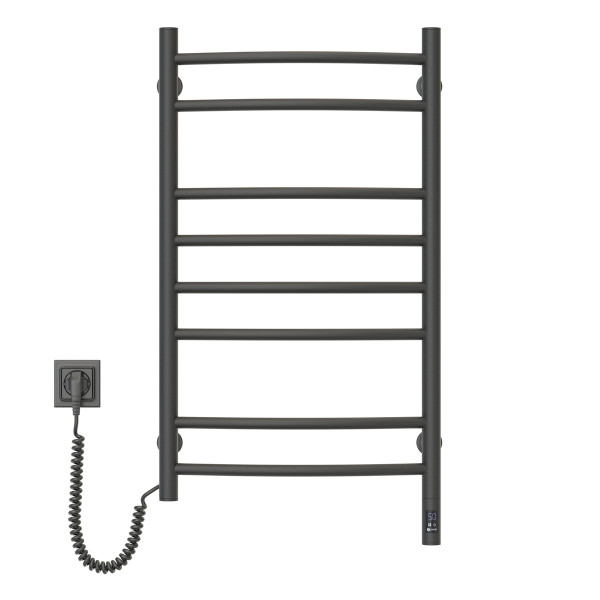 Electric Towel Rail BLACK CAMELLIA Sensor 480х800 left