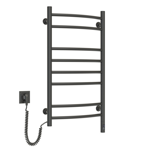 Electric Towel Rail BLACK CAMELLIA Sensor 480х800 left