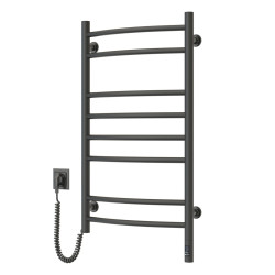 Electric Towel Rail BLACK CAMELLIA Sensor 480х800 left