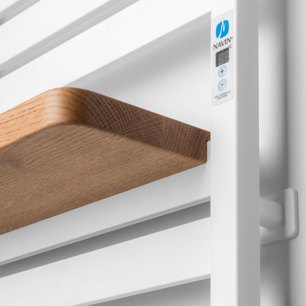 Wooden shelf for Navin Avangard and Largo towel rails, caramel oak