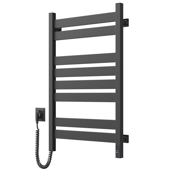 Electric Towel Rail BLACK LARGO Sensor 500x800 left