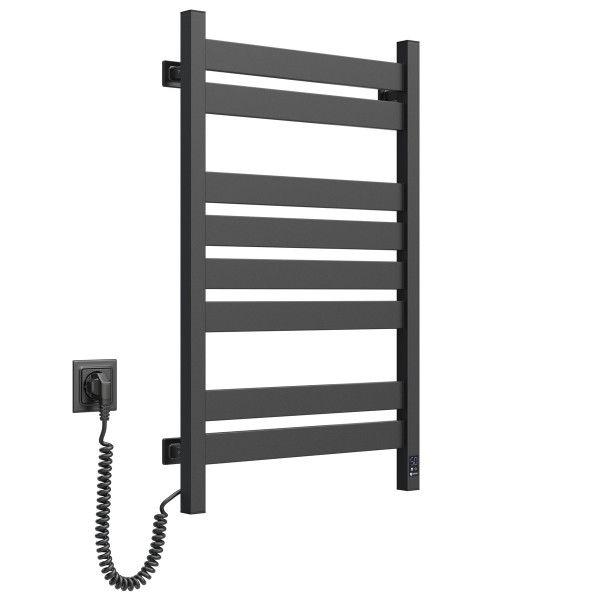 Electric Towel Rail BLACK LARGO Sensor 500x800 left