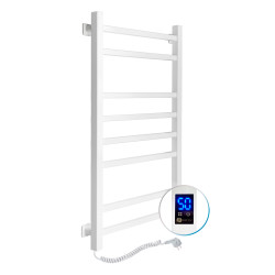 Electric Towel Rail WHITE LOFT Sensor 500x800 left