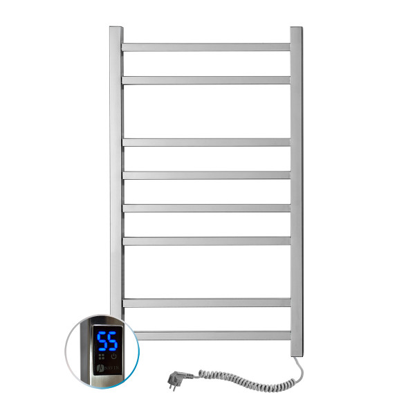 Stainless Steel Electric Towel Rail LOFT Sensor 500x800 right