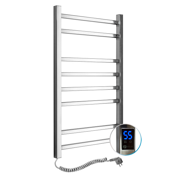 Stainless Steel Electric Towel Rail LOFT Sensor 500x800 left