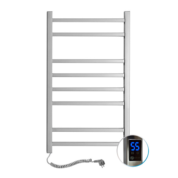 Stainless Steel Electric Towel Rail LOFT Sensor 500x800 left