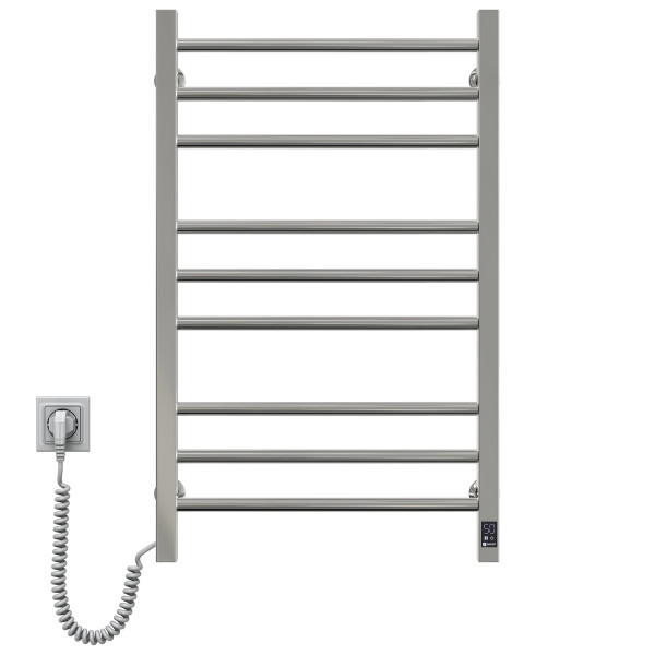 Stainless Steel Electric Towel Rail CLASSIC QUADRO Sensor 500x800 left