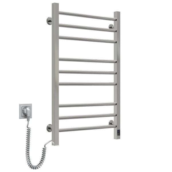 Stainless Steel Electric Towel Rail CLASSIC QUADRO Sensor 500x800 left