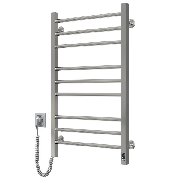 Stainless Steel Electric Towel Rail CLASSIC QUADRO Sensor 500x800 left