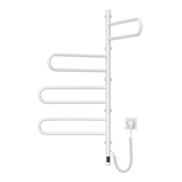 Elektryczny grzejnik łazienkowy NAVIN Fouette 480х1000 Sensor, biały, timer