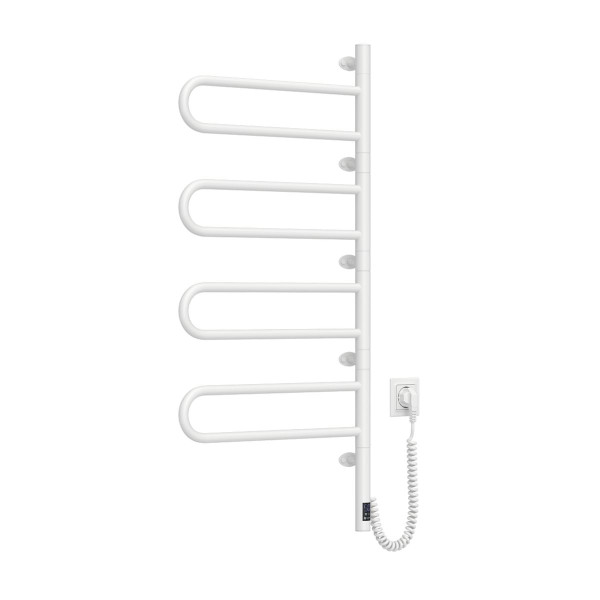 Elektryczny grzejnik łazienkowy NAVIN Fouette 480х1000 Sensor, biały, timer