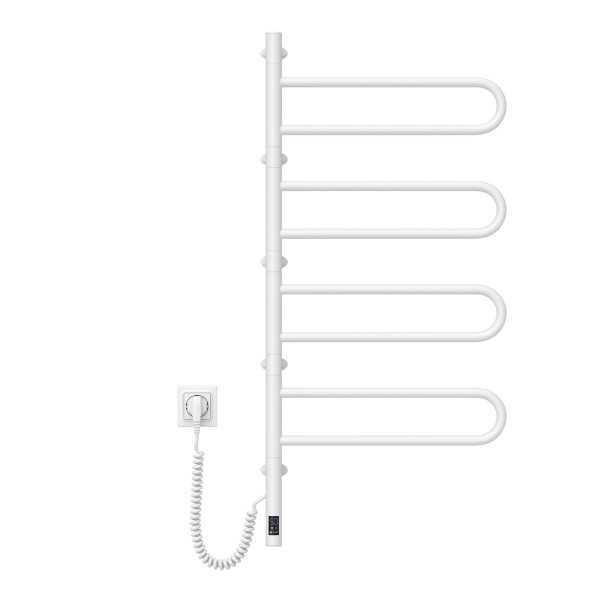 Elektryczny grzejnik łazienkowy NAVIN Fouette 480х1000 Sensor, biały, timer