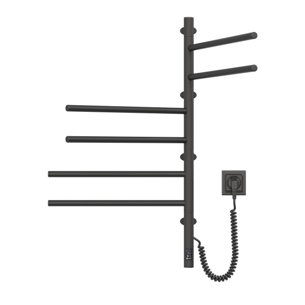 Electric Towel Rail BLACK ARABESQUE Sensor 480х800