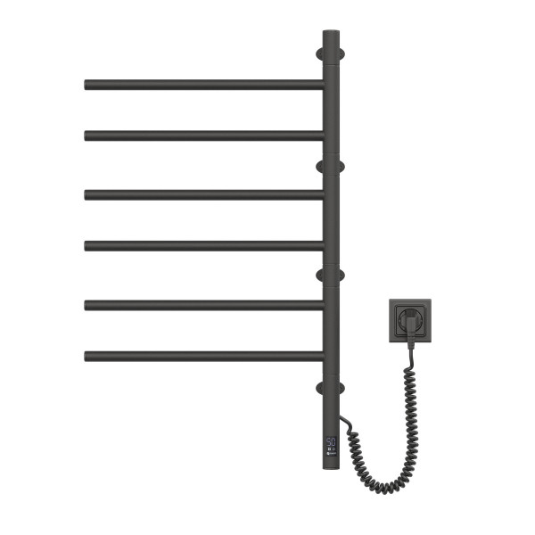 Electric Towel Rail BLACK ARABESQUE Sensor 480х800