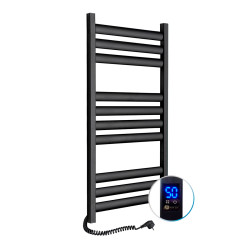 Electric Towel Rail BLACK ELLIPSE Sensor 500х1000 left