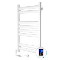 Electric Towel Rail WHITE ELLIPSE Sensor 500x800 left