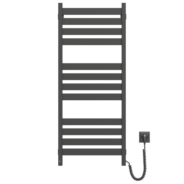 Electric Towel Rail BLACK LARGO Sensor 500x1200 right