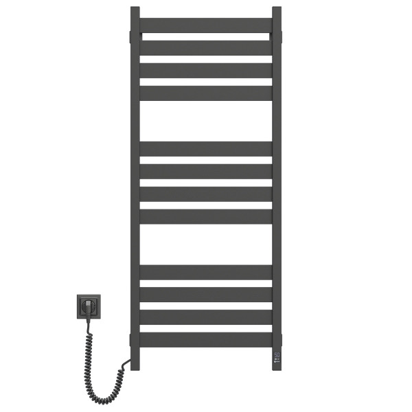 Electric Towel Rail BLACK LARGO Sensor 500х1200 left